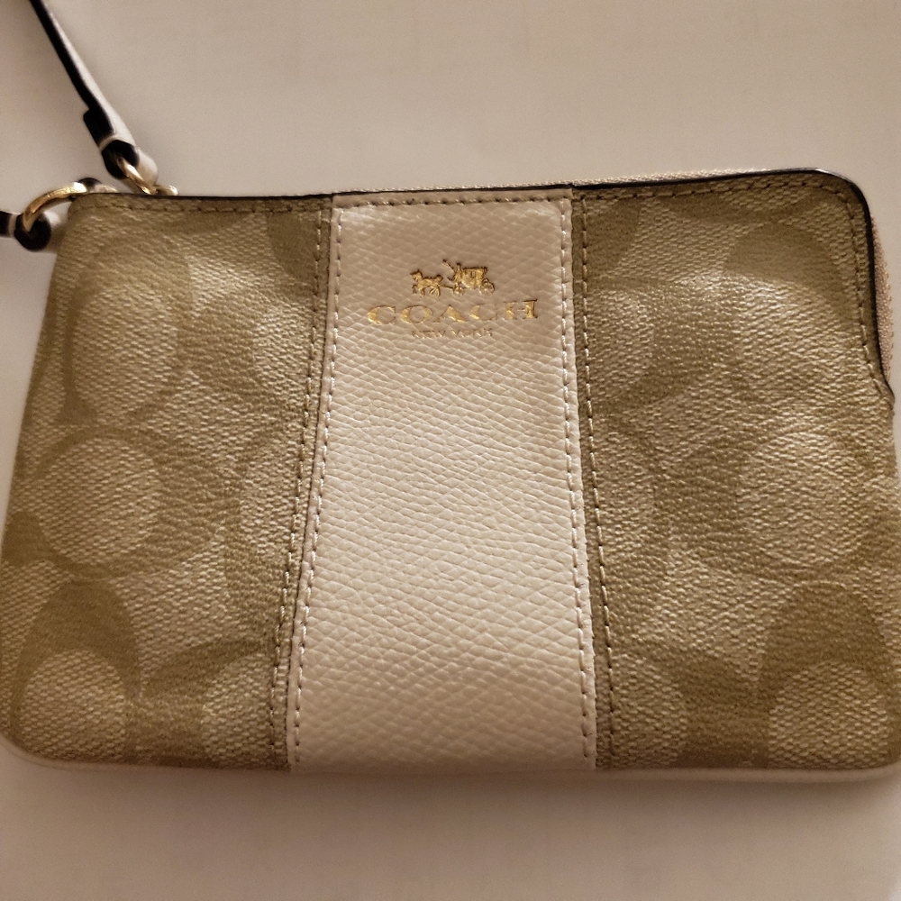 Coach wristlet coin purse